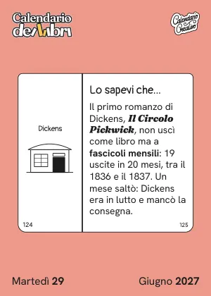 Foglio di martedì 29 giugno 2027 del Calendario dei Libri 2027: Lo sapevi che...